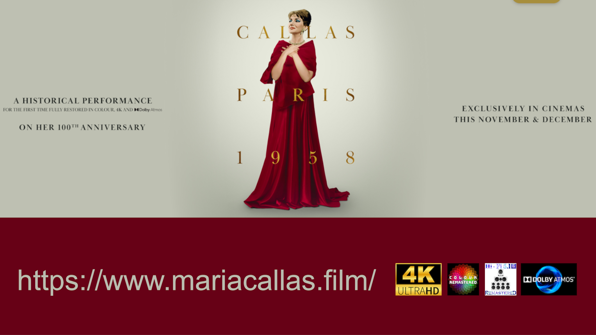 THE ENQUIRER • Callas: Paris 1958 Concert in 4K Dolby-Atmos